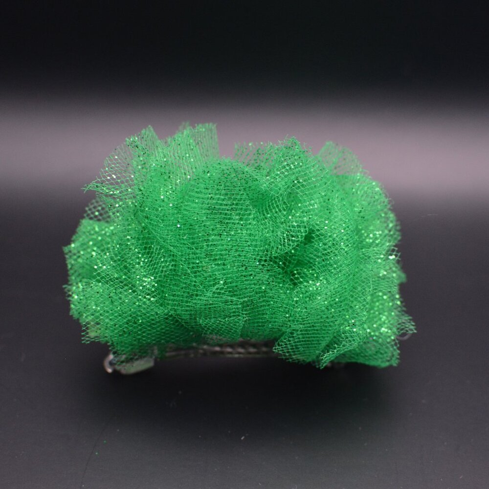 Tulle Barrette – Medium – Green
